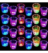 Light Up Shot Glasses Set of 24 Shot Cups for Party Favors Adults Party Cups Led Shot Glasses Glo...