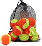 Magicorange Tennis Balls, 20 Pack Low Compression Stage Tennis Ball for Beginners Youth Kids Trai...
