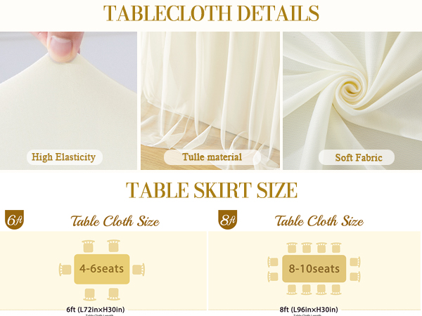 ivory table cloths for wedding