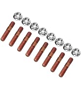 Piping & Piping Kits,8 Pcs M8 1.25 Threaded Turbo Studs Kit 8Mm Metal Alloy High Pressure Resista...