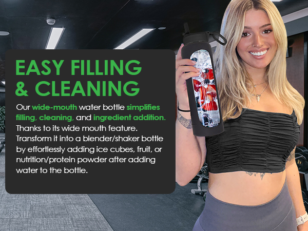 glass water bottle