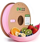 OVV3D Food Safe PLA Filament 1.75mm 1kg for 3D Printing, PLA+ Petal Pink Food Grade 3D Printer Fi...