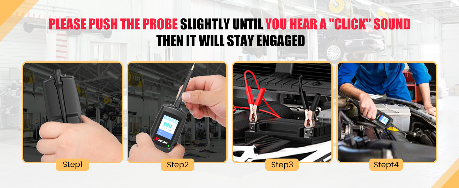 Multimeter Relay Diode Resistance Tool Component Test Automotive Power Circuit Probe Kit