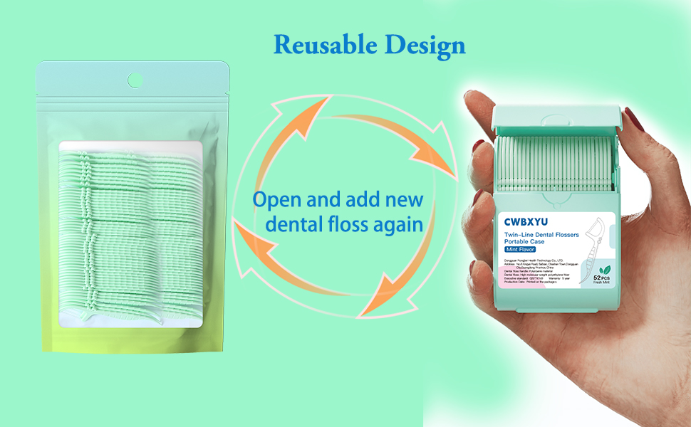 reusable floss picks