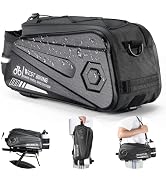 West Biking Bike Rear Seat Bag, Double Water Resistant, Zipper, Bicycle Trunk Pannier, 8.6L Capac...
