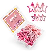 JASVERLIN 36 Pcs Star Snap Hair Clips, Y2k Colorful Cute Barrettes for Women Girls, Thick Fine No...