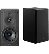 Sony CS Speakers, SS-CS5M2 3-Way 3-Driver Hi-res Bookshelf Speakers (Pair), 2025 Model,Black