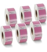 BETCKEY Colored Labels Compatible with Dymo 30332 (1" x 1") Square QR code's Multi-Purpose Labels...