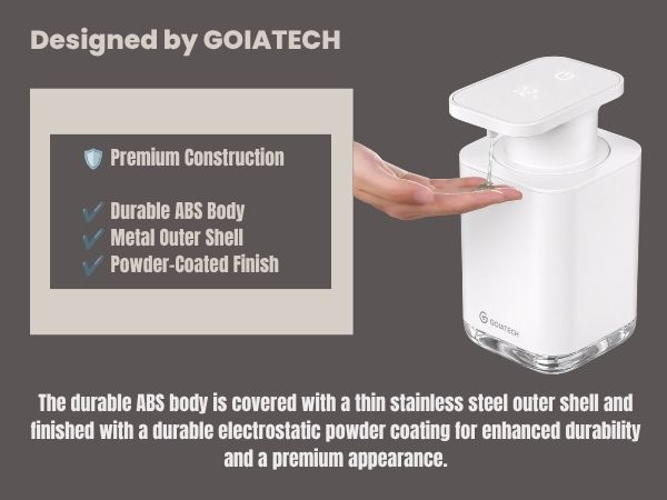 Premium Construction with Durable ABS Body & Thin Stainless Steel Outer Shell