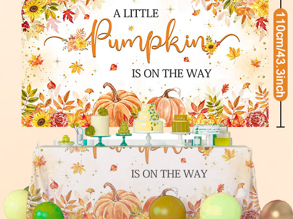 fall baby shower decorations