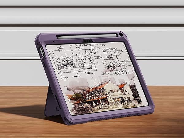 Dexnor for iPad (A16) 11th/10th Generation Case built in Pencil Holder