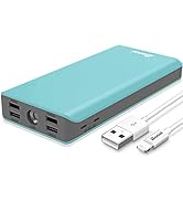 Portable Charger 30000mAh, BONAI External Battery Pack 2.8A 4-USB Output (Ultra High Capacity)(Fl...