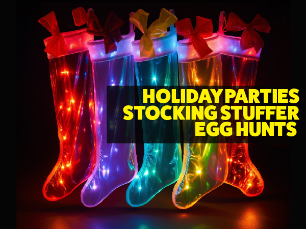 GLOW STICKS ARE GREAT AT COCKTAIL PARTIES, DECORATIONS, STOCKING STUFFERS AND HOLIDAYS