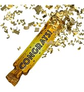 BEST PARTY EVER! Congrats Squeeze Popper 2 Pack (10 Confetti Poppers)