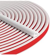 Bantie 20FT Weather Stripping Self Adhesive Door Seal Strip - Silicone D Shaped for Frame/Window ...
