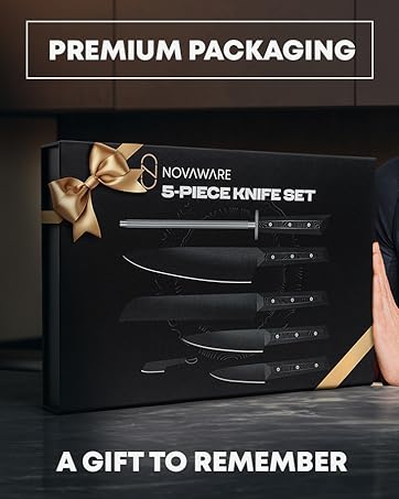 Premium 5 pc knife set packaging - the perfect gift