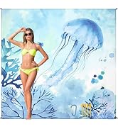 HIHOHO Beach Blanket Waterproof Sandproof Beach Mat for 1-8 Adults Quick Drying Durable Outdoor P...