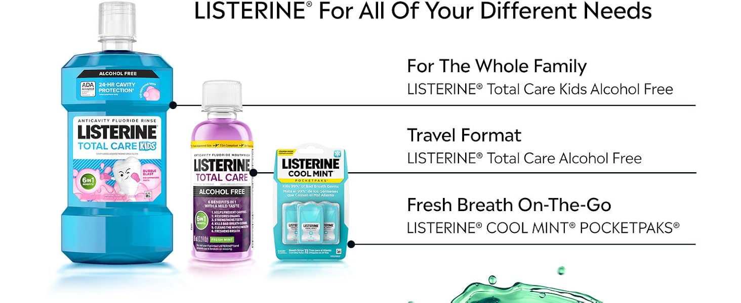 Listerine for all of your different needs