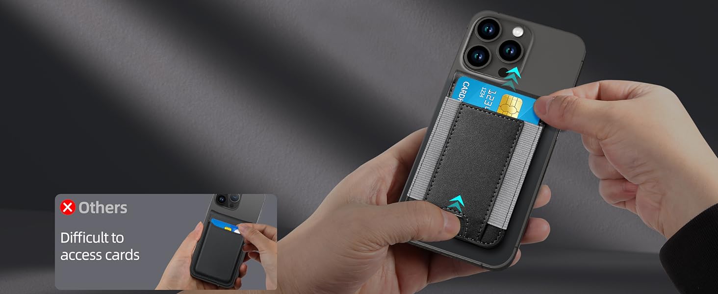 Magnetic phone wallet