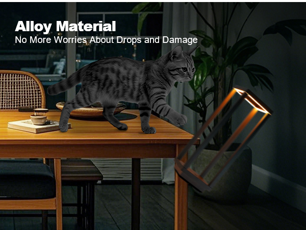 High-strength Aluminum Alloy Table Lamp for Small Space, No More Worry About Drops and Damage