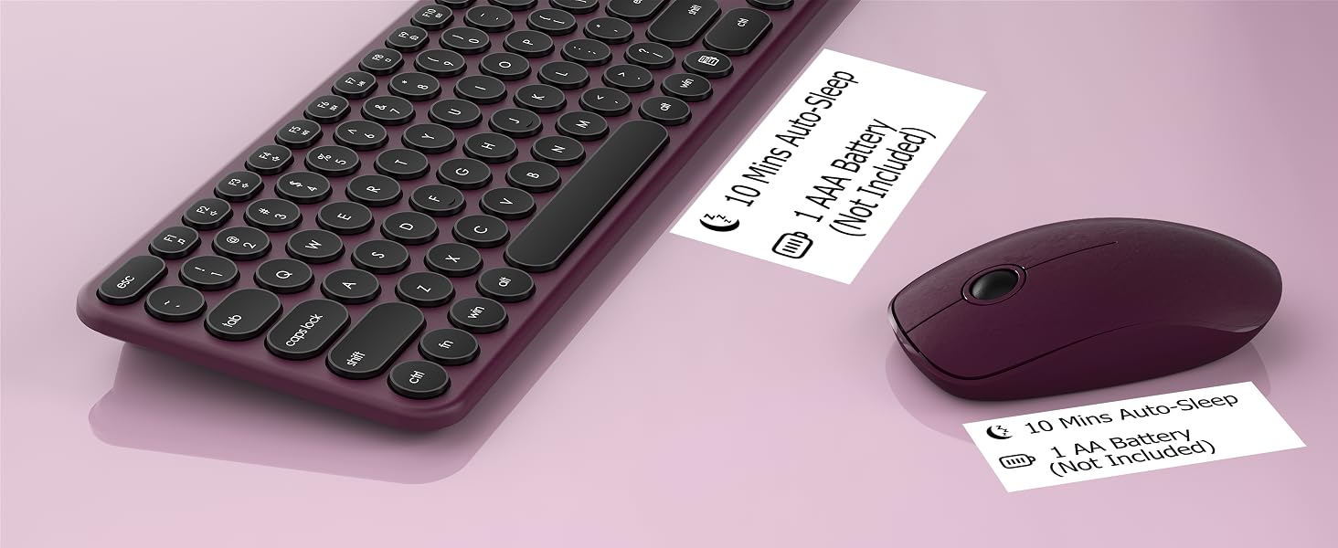 Wireless Keyboard and Mouse Combo