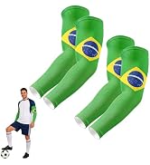 Aegend Arm Sleeves for Men Father's Day, Mundial 2026, American Flag Arm Sleeves for Baseball Foo...