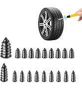 Ohleats 20 PCS Tire Repair Rubber Nail, Self-Service Vacuum Tire Repair Nail Kit, Tire Quick Punc...