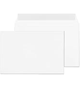 6x9 Booklet Envelopes - 50 pack - Mailing Envelopes with Gummed Seal - White Letter Envelopes Ope...