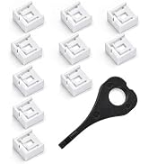 NataLink USB Port Blocker with Key, 10-Pack USB-A Lock Dust Plug, White | Secure USB-A Port Lock/...