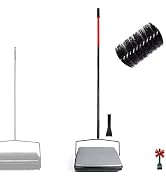EZ SPARES Quiet Carpet Sweeper,Floor Sweeper with Pig-Bristles,Suitable for Carpet Cleaning Power...