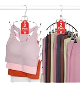 TOPIA HANGER 4 Pack Gym Clothes Organizer, 2 Pack Tank Top Hangers with 2 Pack Leggings Hangers S...