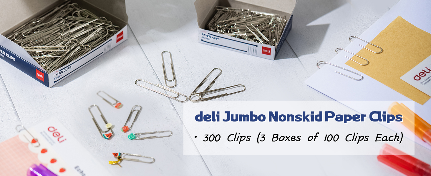 Jumbo Nonskid Paper Clips