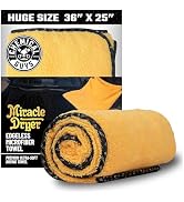 Chemical Guys, Large Microfiber Drying Towel for Cars, 36 x 25 in, Yellow | For trucks and SUVs, ...