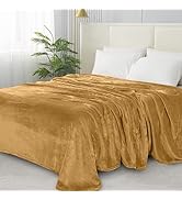 Elegant Comfort Luxury Velvety Softness Fuzzy Plush Micro-Velour Ultra-Soft Blanket , King/Califo...