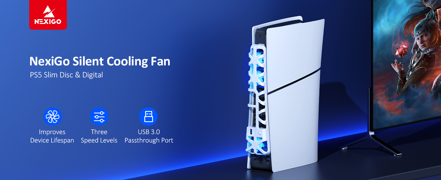 Using cooling fans directly on the PS5 Slim console