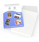 Thermal Laminating Pouches, FungLam Clear Laminating Sheets, 3 Mil Thickness Thermal Laminating S...
