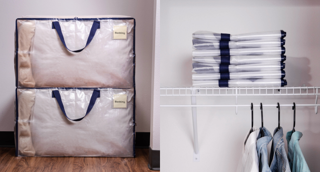 Space Saving Moving Storage Bags, Stackable, Heavy Duty, Closet, Wardrobe Bags.