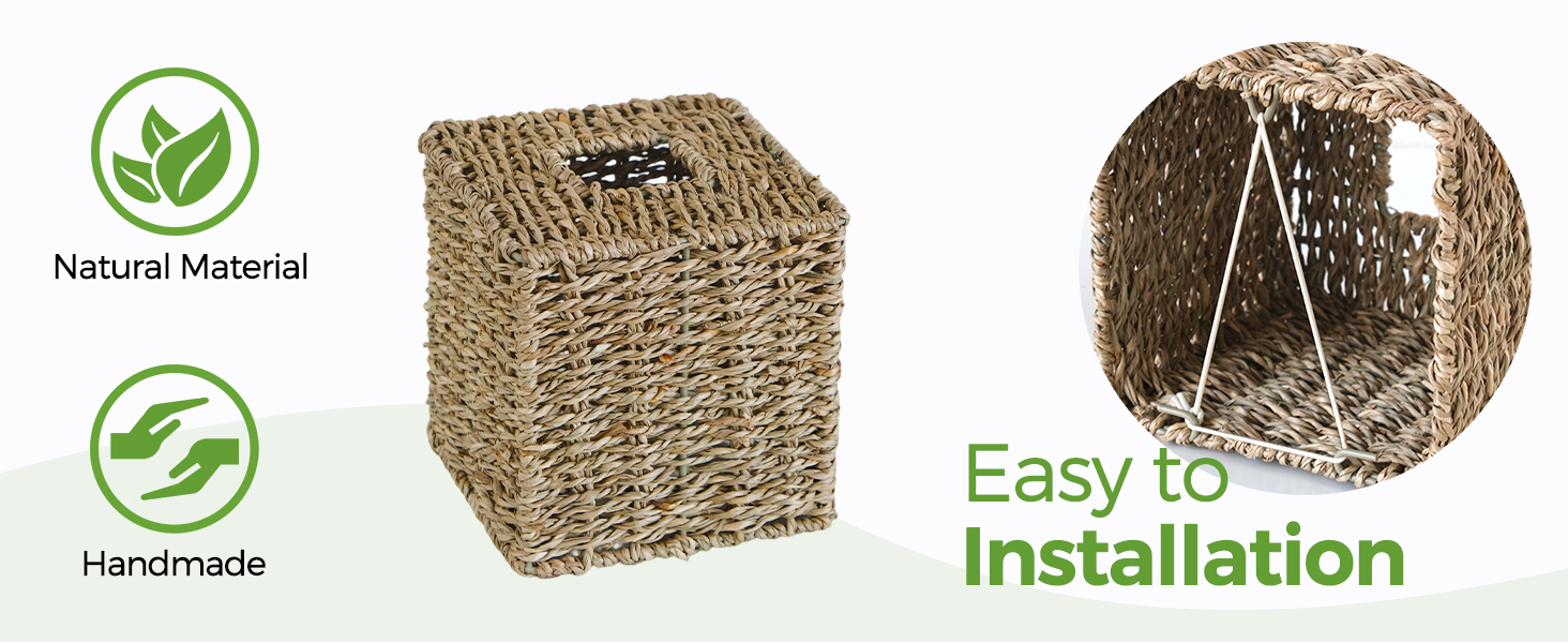 wicker tissue box holder