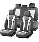 Coverado Car Seat Covers Full Set, Seat Covers for Cars, Front Seat Covers and Back Seat Cover Wa...