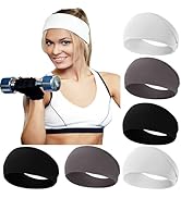 RITOPER Workout Wide Headbands for Women Non Slip, Super Soft Yoga Running Exercise Head Bands, E...