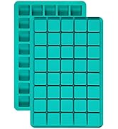 DIFENLUN Silicone Caramel Candy Molds, 2 Pack 40-Cavity Square Hard Candy Mold for Chocolate Truf...
