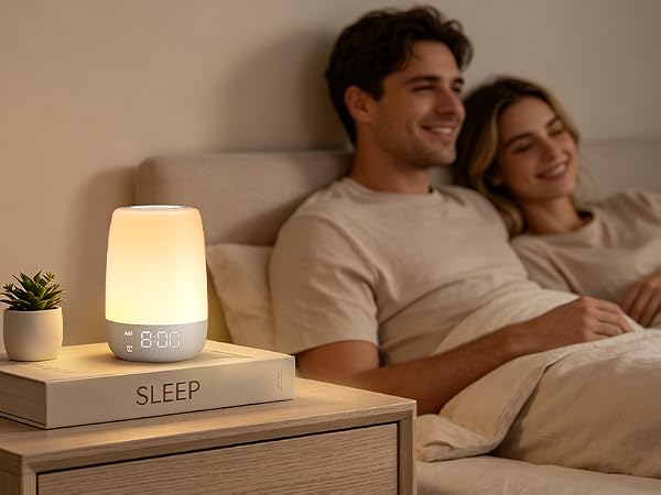 Glocusent N19 Alarm Clocks for Bedrooms Heavy Sleepers