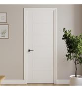 JUBEST 30"x80" Horizontal Panel White Primed Hollow Core Interior Door Slab | Lightweight Hollow ...