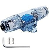 NuIth 60 AMP Inline Mini ANL Fuse Holder, 4/6/8 Gauge in 4/6/8 Gauge Out Power Fuse Holder for Ca...