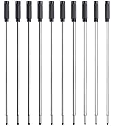 Black Ink Refills (10pcs), Replaceable Pens Refills, 1mm Medium Tip - Black