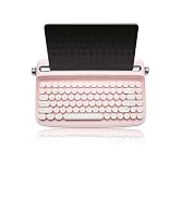 YUNZII ACTTO B303 Wireless Typewriter Keyboard, Bluetooth Connection, Cute Retro Aesthetic Design...