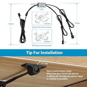 Door activated switch installation