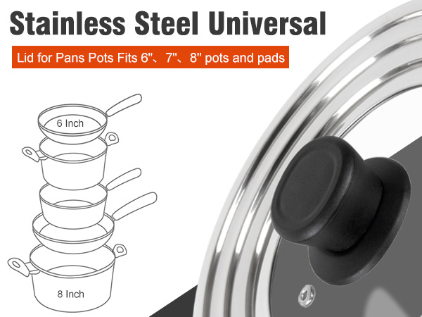 Stainless Steel Universal Lid