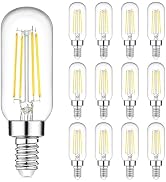 E12 LED Light Bulbs 40 Watt Equivalent, 4W Candelabra Dimmable Edison Bulbs, 5000K T6 Bulbs for C...