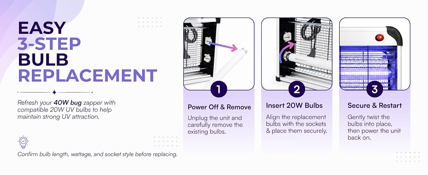 40w zapper bulb
